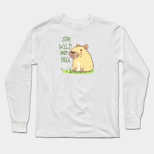 Wild Capybara Spirit Long Sleeve T-Shirt